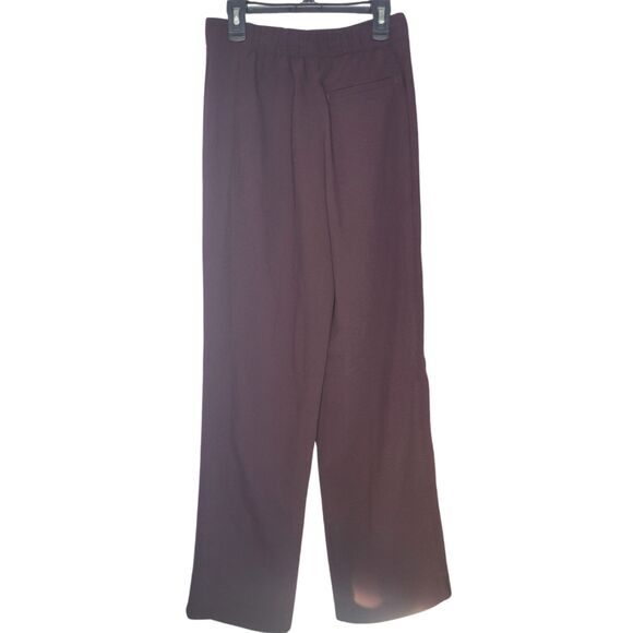 NWT Reiss Burgundy Alead Pull On Trousers Size 4R - Picture 2 of 5